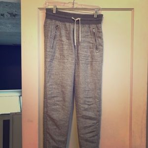 New athleta high waisted crop linen pants